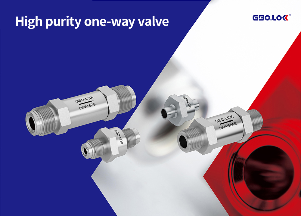High purity one-way valve